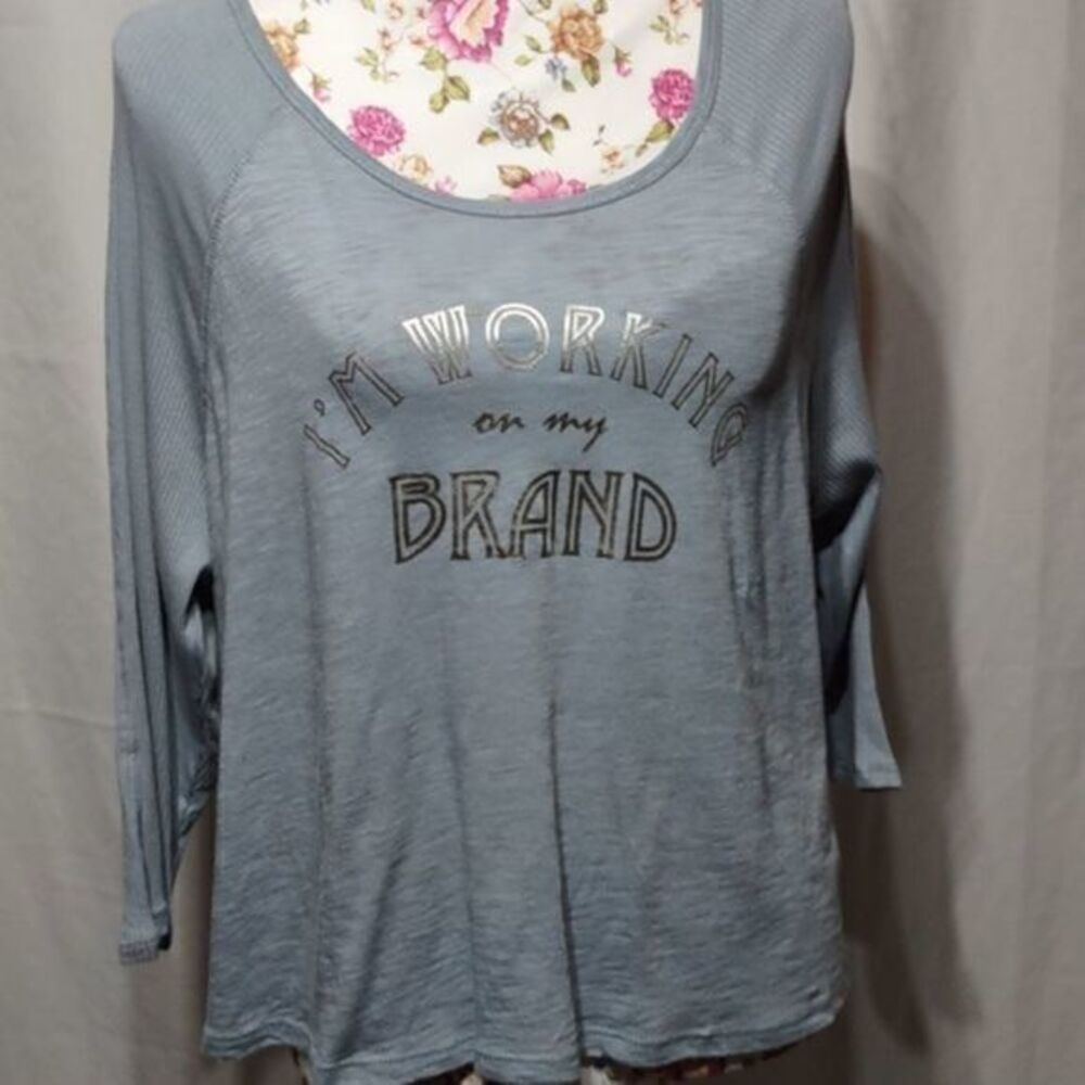 3 for $18 Nanette‎ Lepore "I'm Working on My Brand" 3/4 SleeveTop Sz S